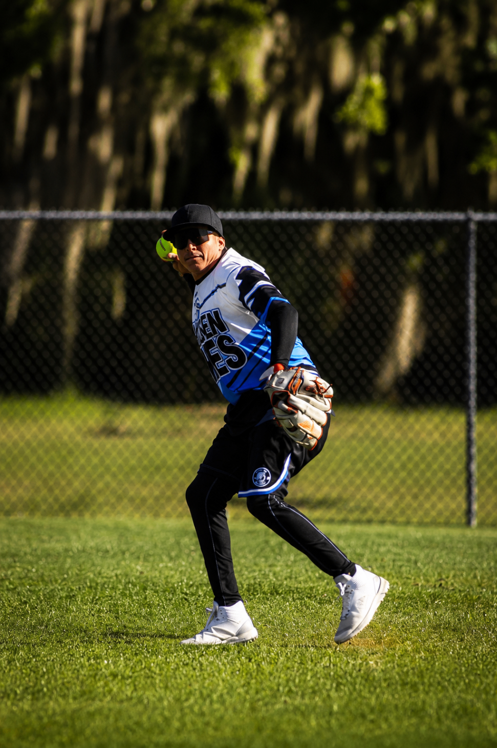 Senior athlete on the field